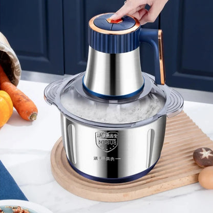 Hachoir à aliments électrique 5 litres en acier inoxydable