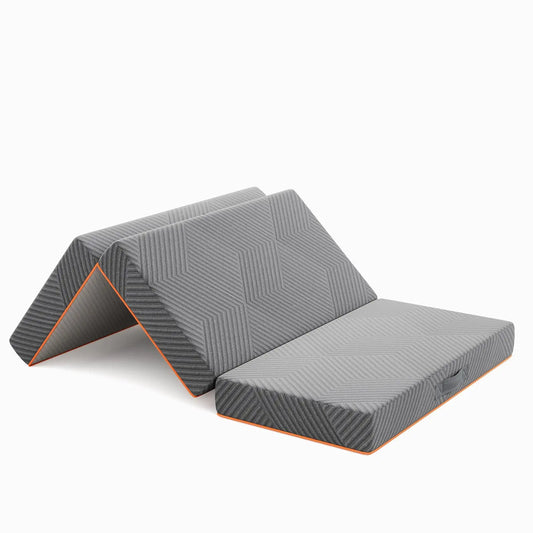 Matelas pliable en 3 parties en mousse à mémoire de forme