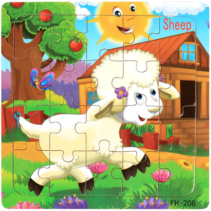 Puzzle 3D en bois de 20 pièces