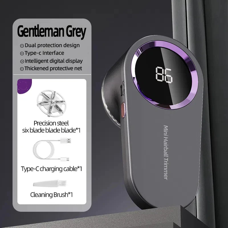 Appareil anti-peluches électrique rechargeable par USB