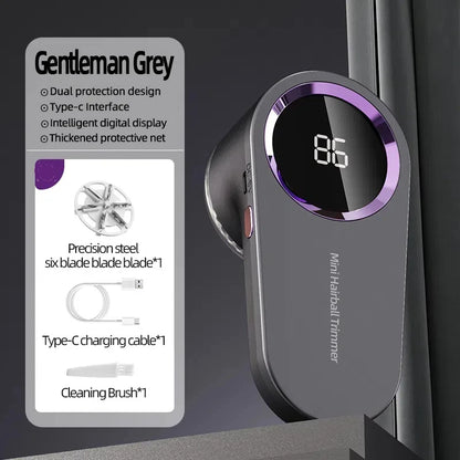 Appareil anti-peluches électrique rechargeable par USB