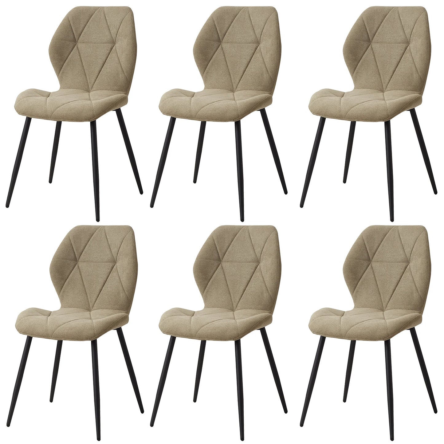 Ensemble de chaises en tissu de lin