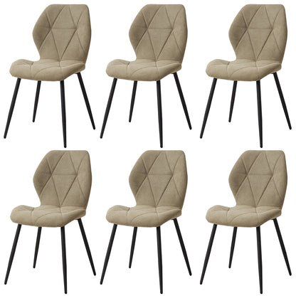 Ensemble de chaises en tissu de lin