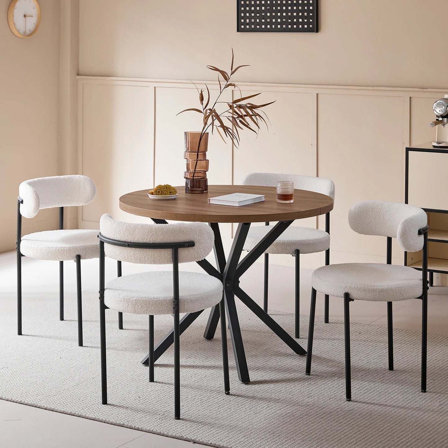 Ensemble de 4 chaises de style nordique