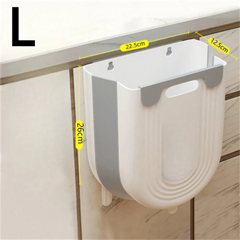 Poubelle de cuisine pliante et suspendue