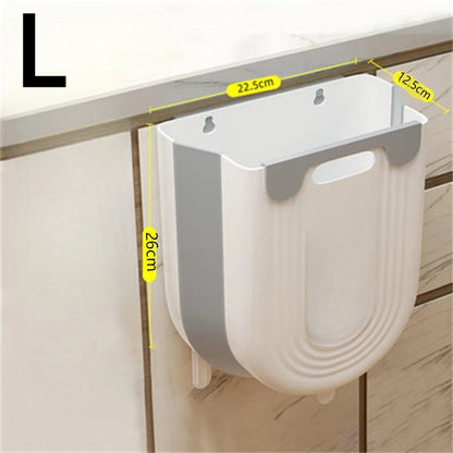 Poubelle de cuisine pliante et suspendue