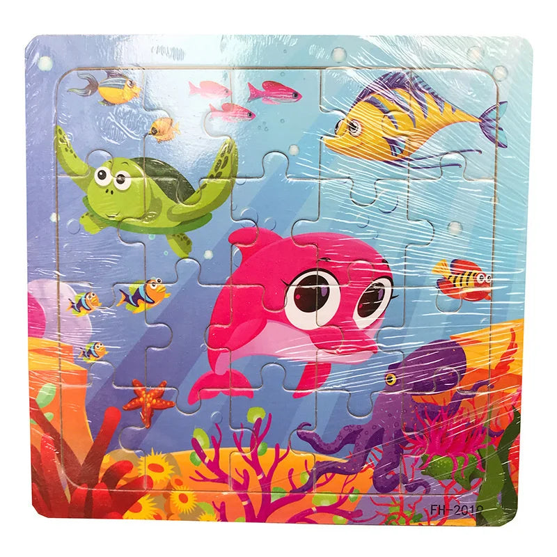 Puzzle 3D en bois de 20 pièces
