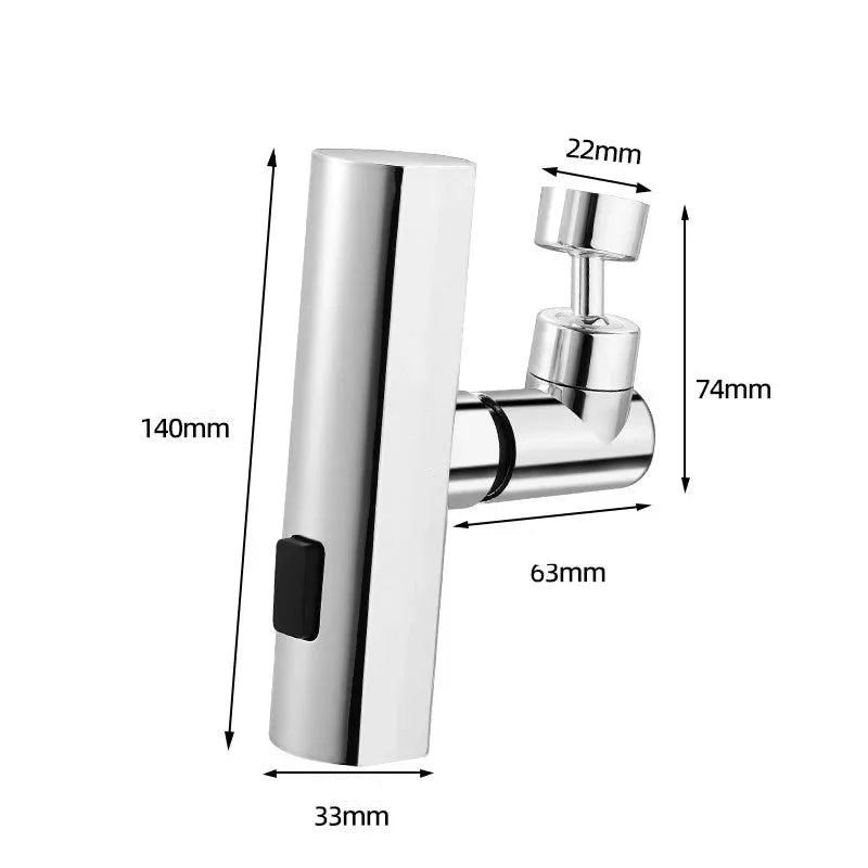 Robinet de cuisine à cascade à trois modes