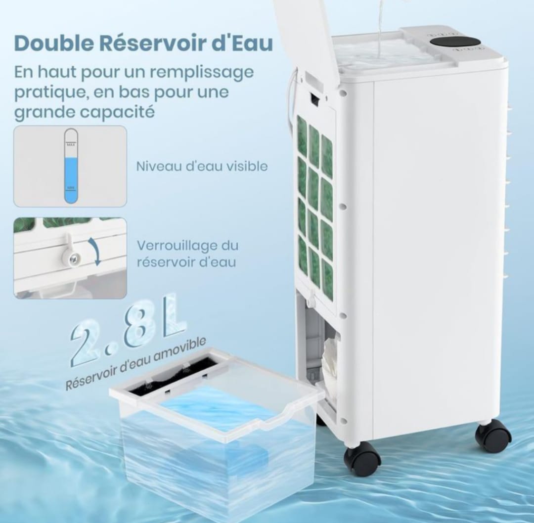 Refroidisseur d'air portable 2.8L