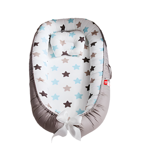 Lit nid pour bébé avec oreiller 85x50cm