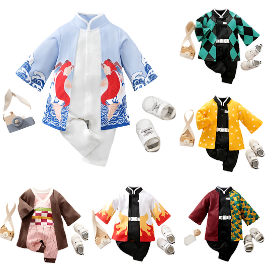 Body en coton à manches longues pour bébé (motif manga)