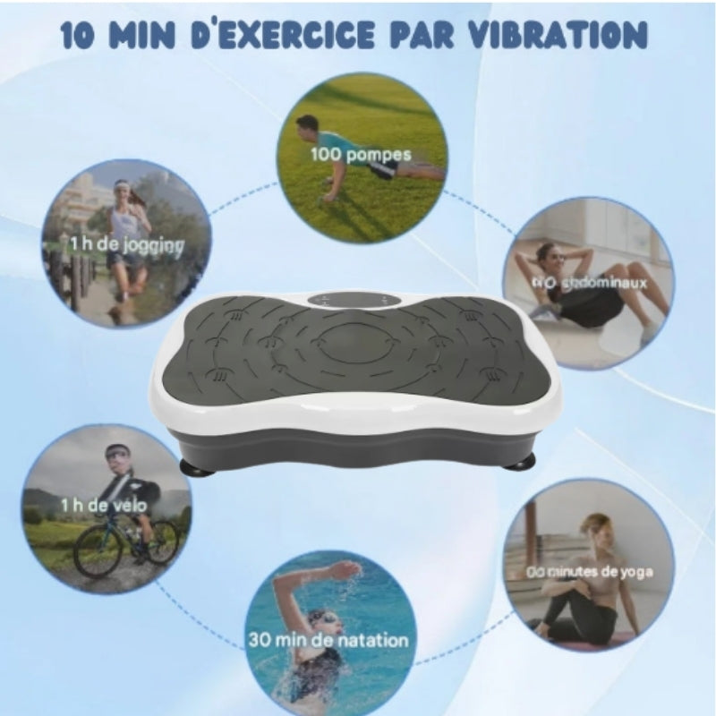 Plateforme vibrante à 99 niveaux d'intensité
