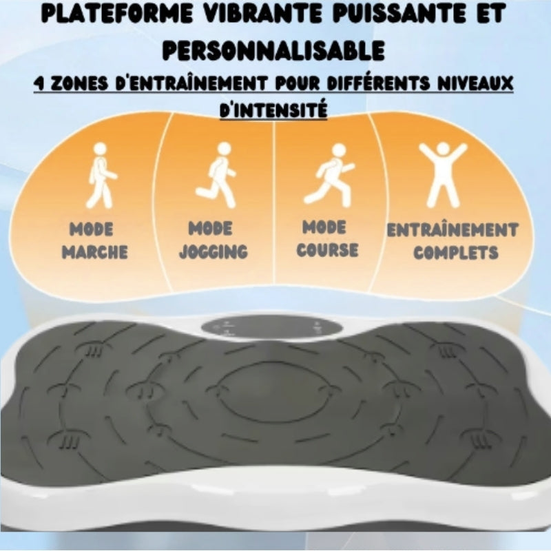 Plateforme vibrante à 99 niveaux d'intensité