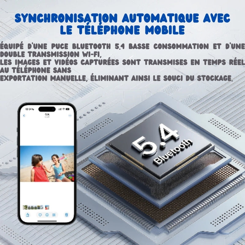 Lunettes Intelligentes avec Caméra 8MP