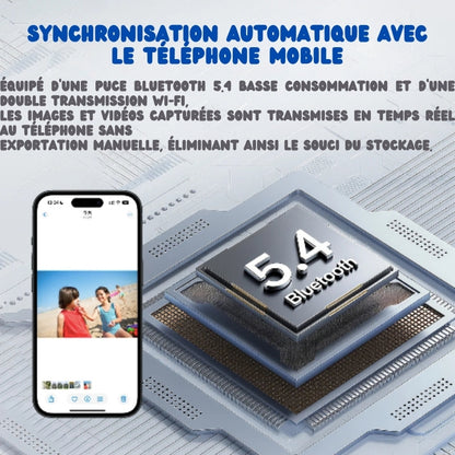 Lunettes Intelligentes avec Caméra 8MP