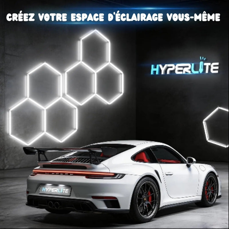 Lampes LED hexagonales en nid d'abeille 6500K