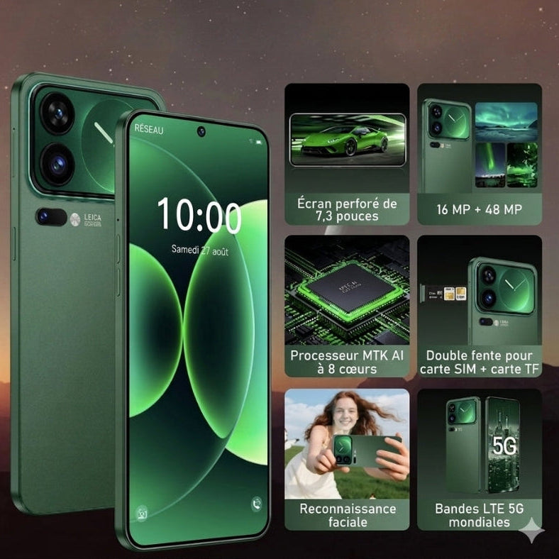 Smartphone android 7,3 pouces à batterie 7800 mAh