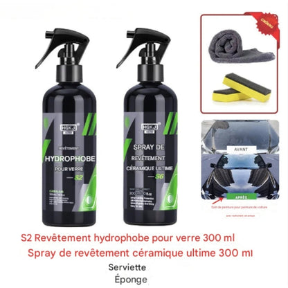 Kit spray imperméabilisant + céramique pour voiture