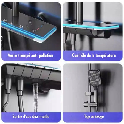 Ensemble de douche avec affichage numérique