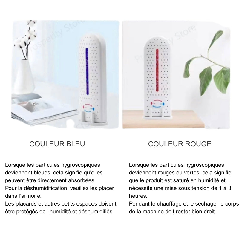 Déshumidificateur électrique rechargeable USB