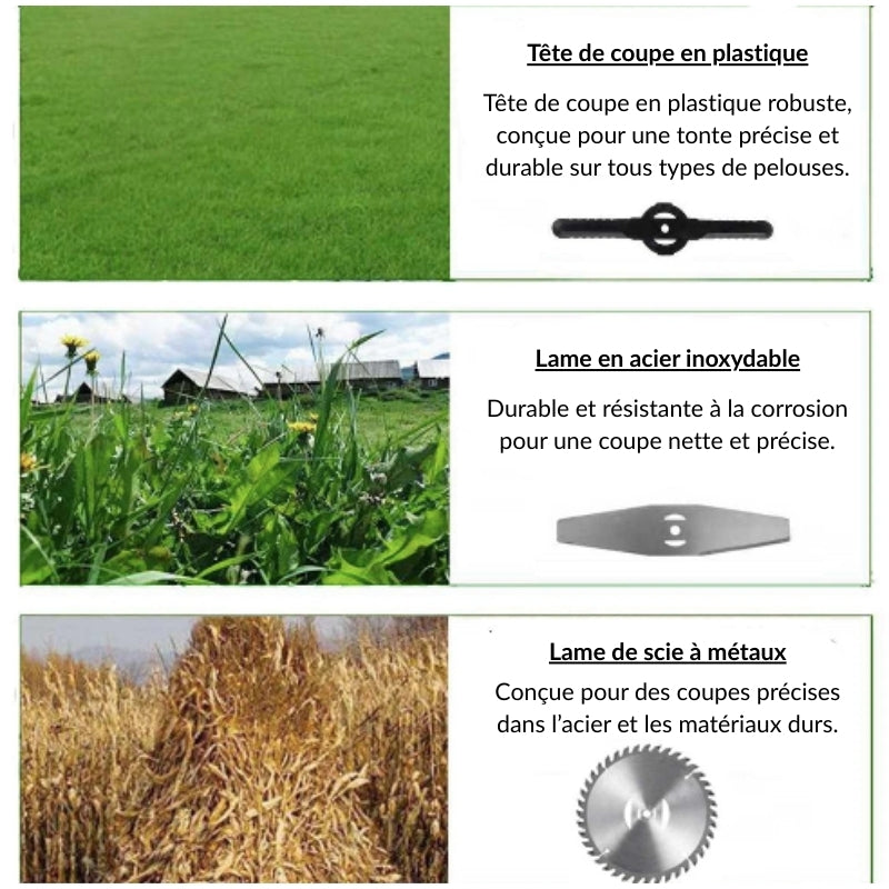 Tondeuse à gazon électrique sans fil + 2 batteries