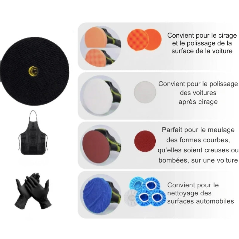 Polisseuse électrique sans fil 8 vitesses